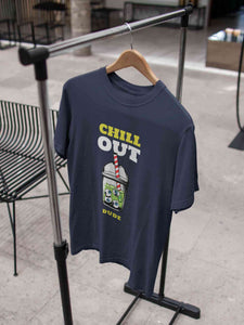 Chill Out Dude Women Half Sleeves T-shirt- KidsFashionVilla