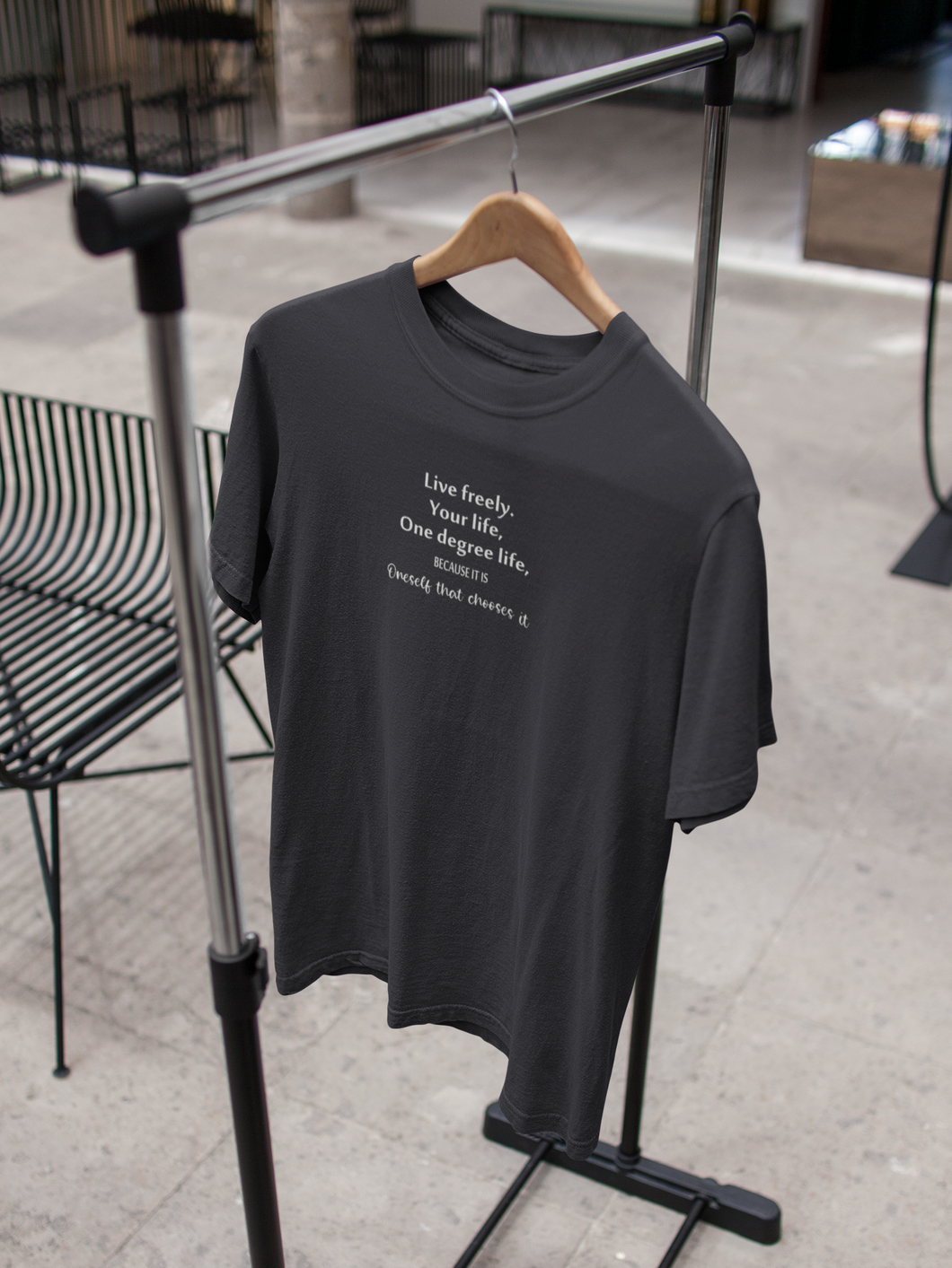 Live Freely Quotes Women Half Sleeves T-shirt- KidsFashionVilla