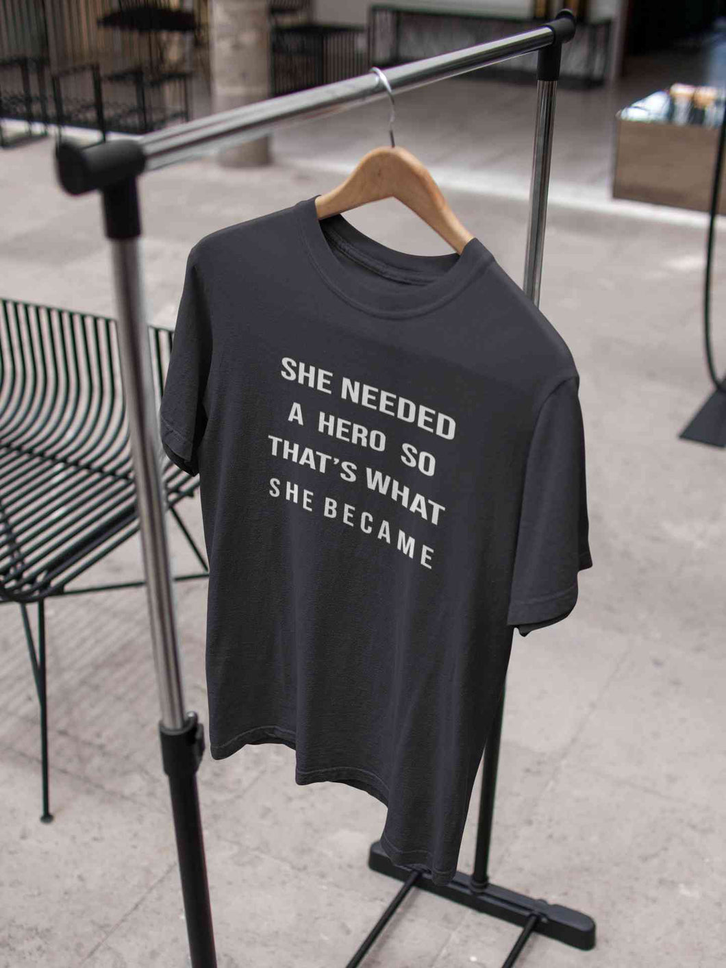 She Needed A Hero Thats What She Became Women Half Sleeves T-shirt- KidsFashionVilla