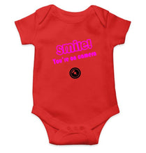 Load image into Gallery viewer, Smile U R On Camera Rompers for Baby Boy- FunkyTradition FunkyTradition
