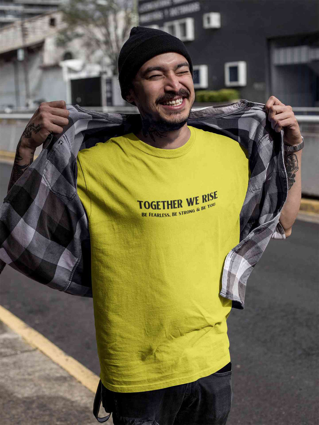 Together We Rise Be Strong Be Fearless And Be You Mens Half Sleeves T-shirt- KidsFashionVilla