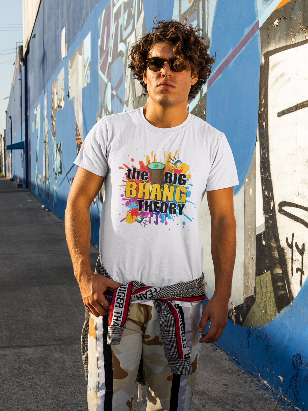 The Big Bhang Theory Holi Mens Half Sleeves T-shirt- KidsFashionVilla