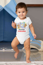 Load image into Gallery viewer, Custom Name 12 Month Birthday Teddy Design Rompers for Baby Boy- KidsFashionVilla

