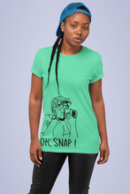 Load image into Gallery viewer, Oh Snap Women Half Sleeves T-shirt- KidsFashionVilla
