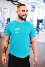 Load image into Gallery viewer, Bad Vibes Dont Go With My Outfit Minimal Mens Half Sleeves T-shirt- KidsFashionVilla

