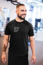 Load image into Gallery viewer, Bad Vibes Dont Go With My Outfit Minimal Mens Half Sleeves T-shirt- KidsFashionVilla
