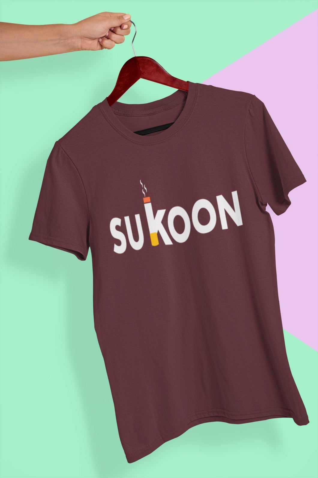 Sukoon Pub And Beer Mens Half Sleeves T-shirt- FunkyTeesClub - Funky Tees Club