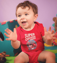 Load image into Gallery viewer, Super Chicken Dinner PUBG Rompers for Baby Boy- FunkyTradition FunkyTradition
