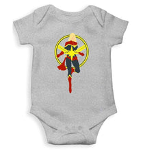 Load image into Gallery viewer, Superpower Captain Marvel Rompers for Baby Boy - FunkyTradition FunkyTradition
