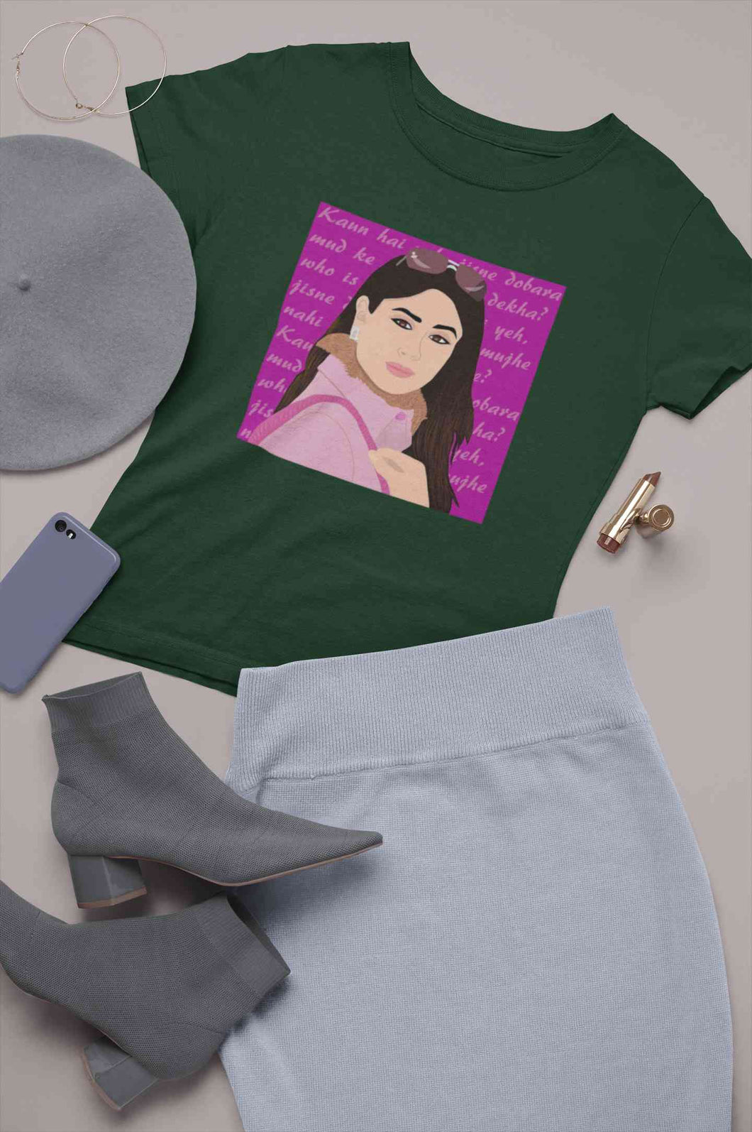 Kabhi Khushi Kabhi Gham Dialogue Women Half Sleeves T-shirt- KidsFashionVilla