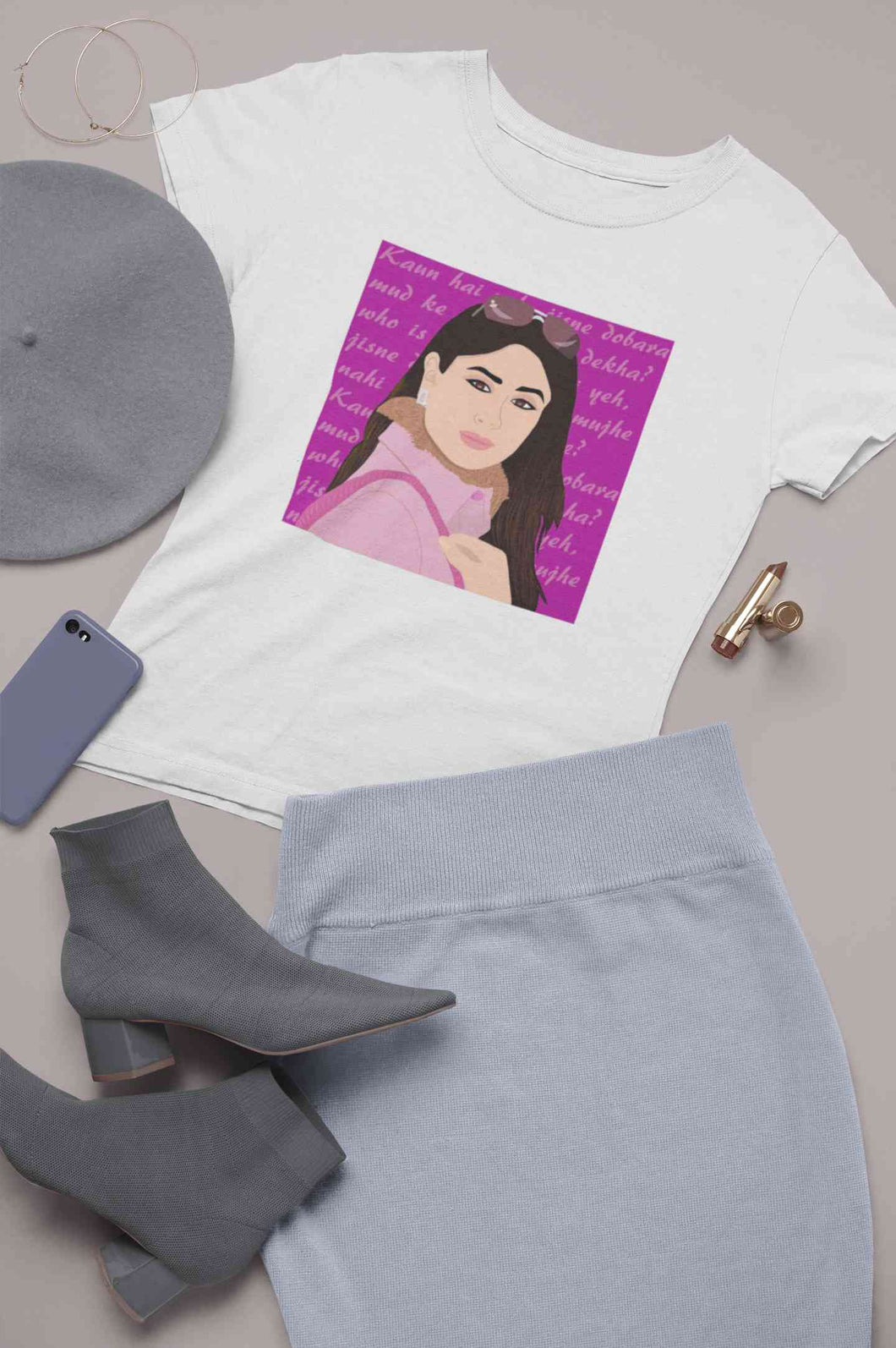 Kabhi Khushi Kabhi Gham Dialogue Women Half Sleeves T-shirt- KidsFashionVilla