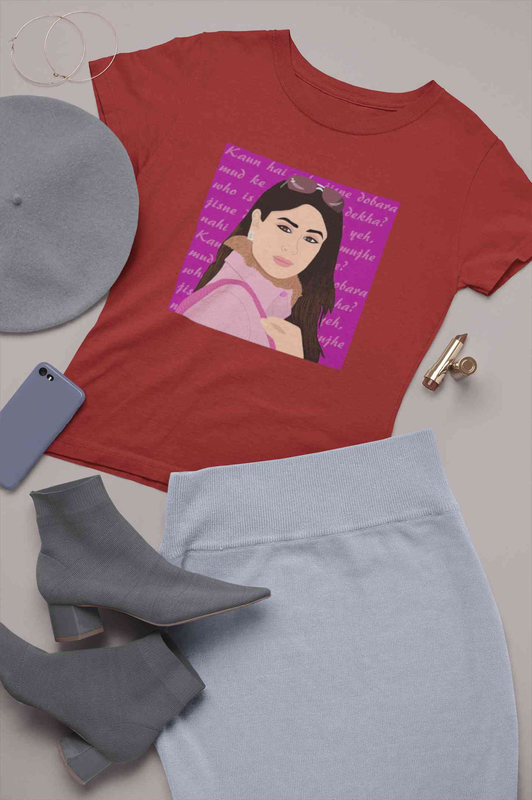 Kabhi Khushi Kabhi Gham Dialogue Women Half Sleeves T-shirt- KidsFashionVilla