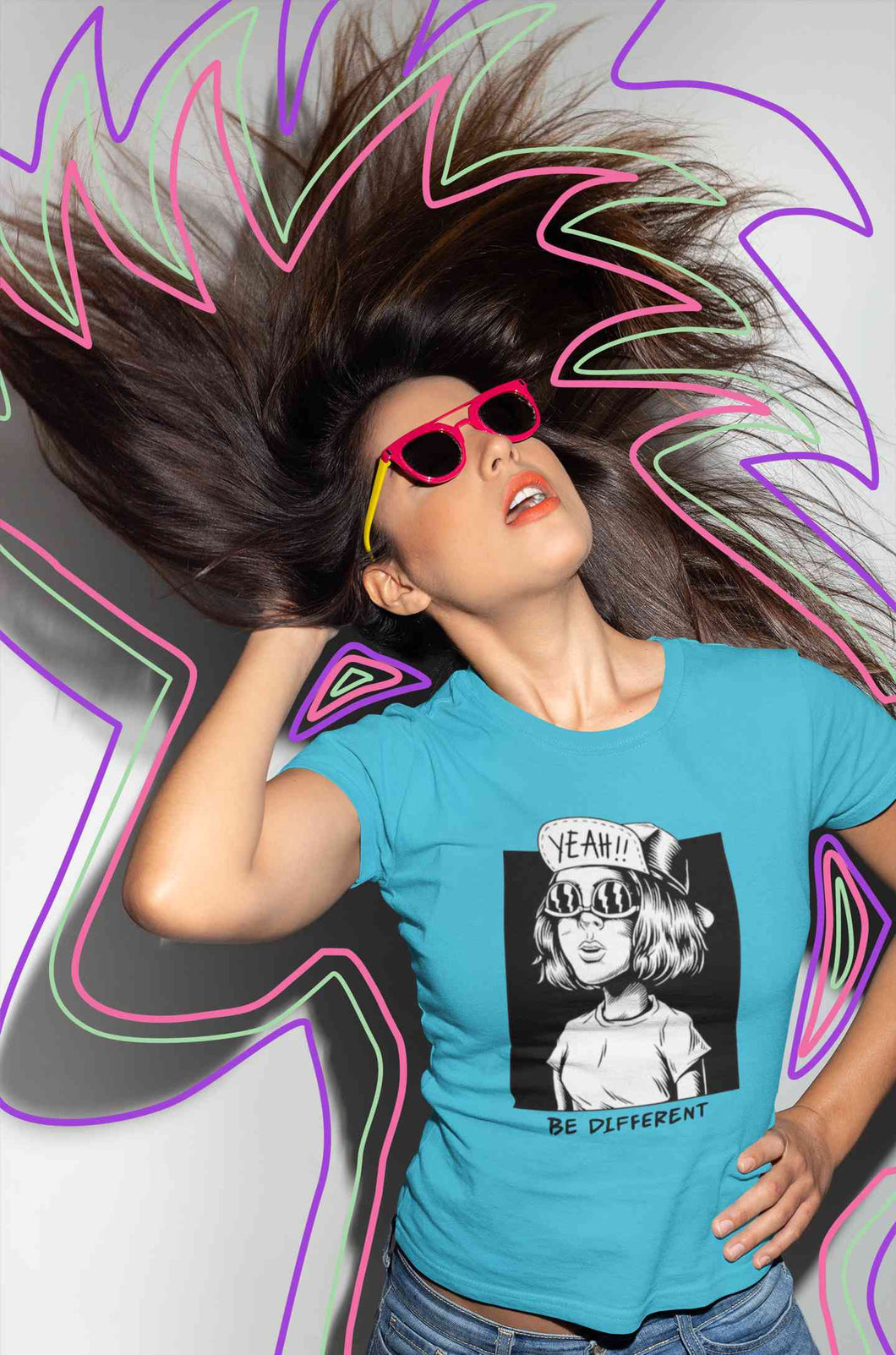 Be Different Women Half Sleeves T-shirt- KidsFashionVilla