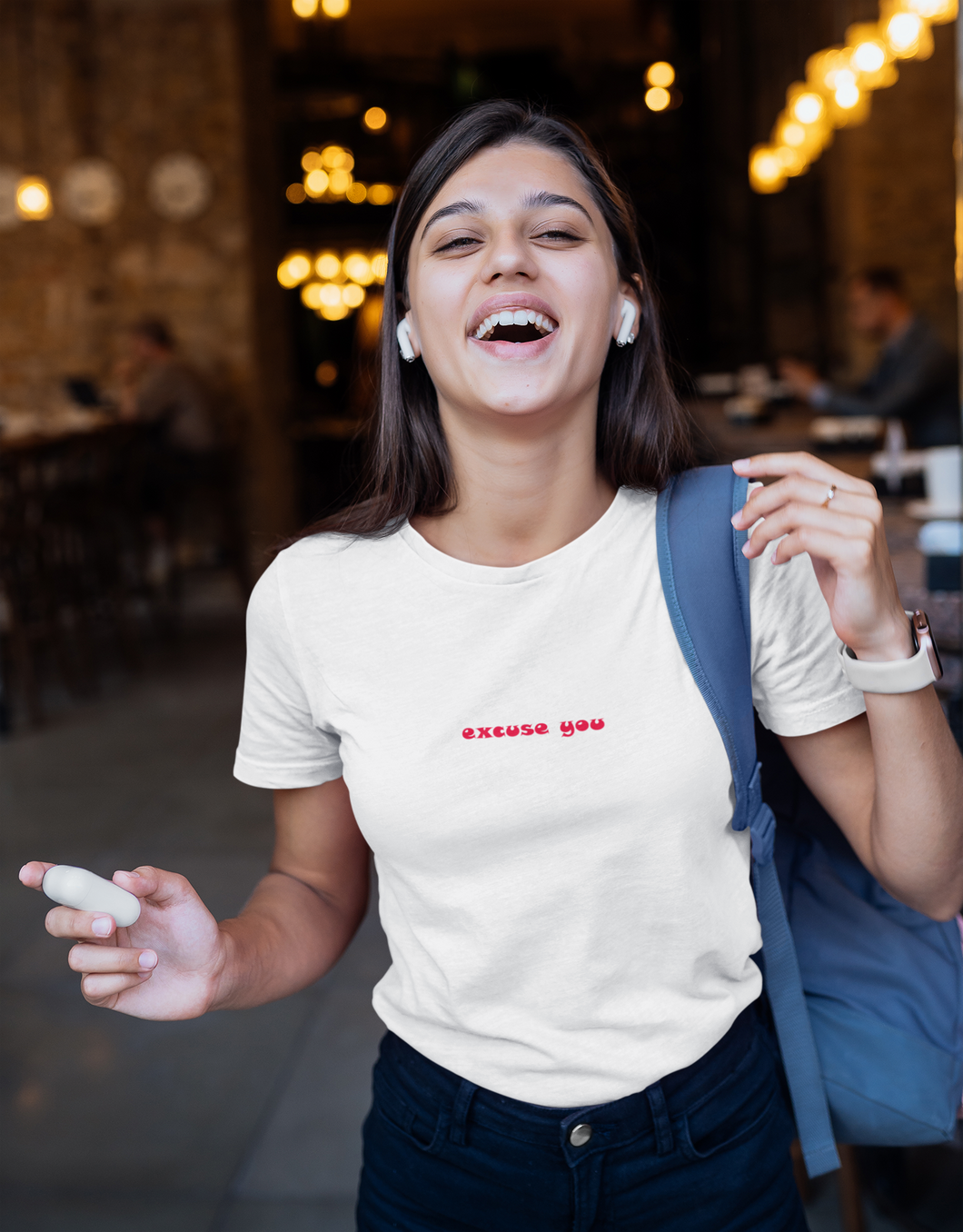 Excuse You Minimal Women Half Sleeves T-shirt- KidsFashionVilla