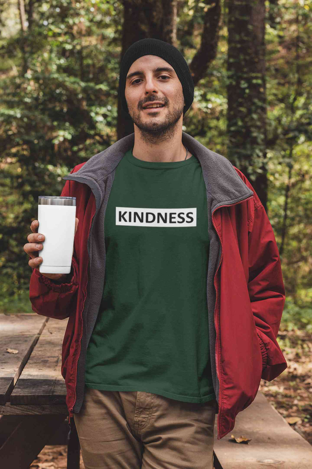 Kindness Mens Half Sleeves T-shirt- KidsFashionVilla