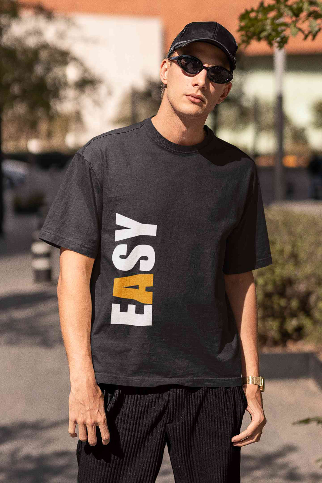 Easy Mens Half Sleeves T-shirt- KidsFashionVilla