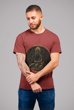 Load image into Gallery viewer, Buddha Gold Mens Half Sleeves T-shirt- KidsFashionVilla
