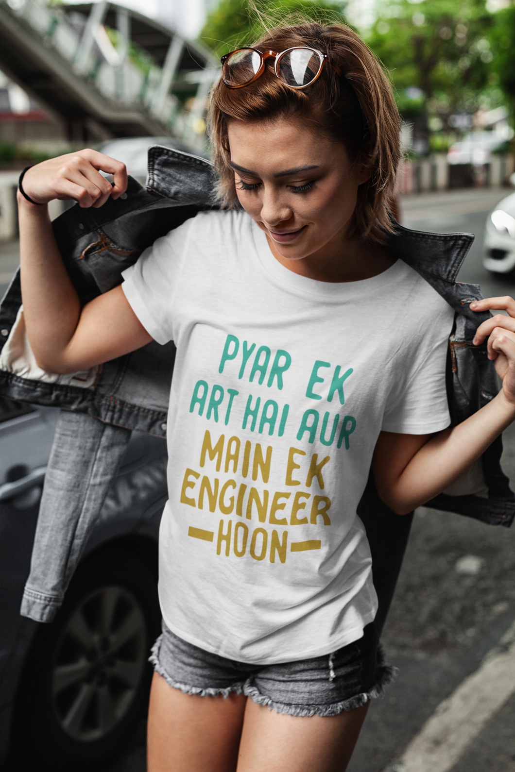 Pyaar Ek Art Hai Aur Main Ek Engineer Ho Women Half Sleeves T-shirt- KidsFashionVilla
