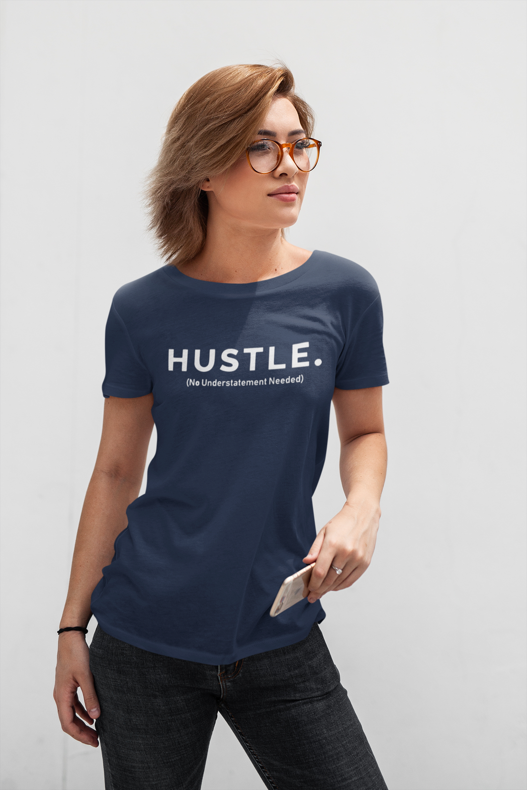 Hustle Women Half Sleeves T-shirt- KidsFashionVilla