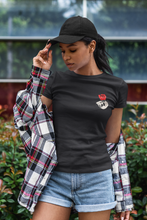 Load image into Gallery viewer, Skull Rose Women Half Sleeves T-shirt- KidsFashionVilla
