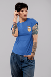 Fox Side Pocket Design Women Half Sleeves T-shirt- KidsFashionVilla