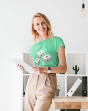 Load image into Gallery viewer, Dice Women Half Sleeves T-shirt- KidsFashionVilla
