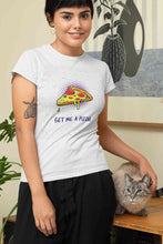 Load image into Gallery viewer, Get Me A Pizza Women Half Sleeves T-shirt- KidsFashionVilla

