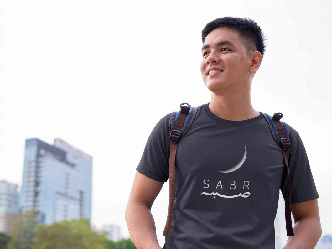 Sabr Urdu Word Mens Half Sleeves T-shirt- KidsFashionVilla