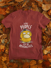 Load image into Gallery viewer, Some Peoples Give Me Headache Funny Graphic Mens Half Sleeves T-shirt- KidsFashionVilla
