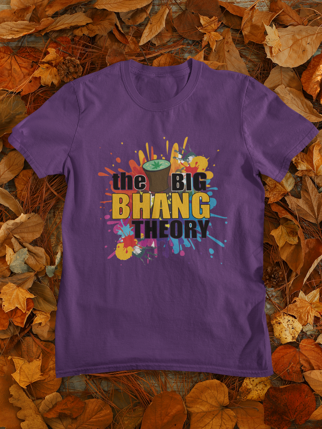 The Big Bhang Theory Holi Women Half Sleeves T-shirt- KidsFashionVilla