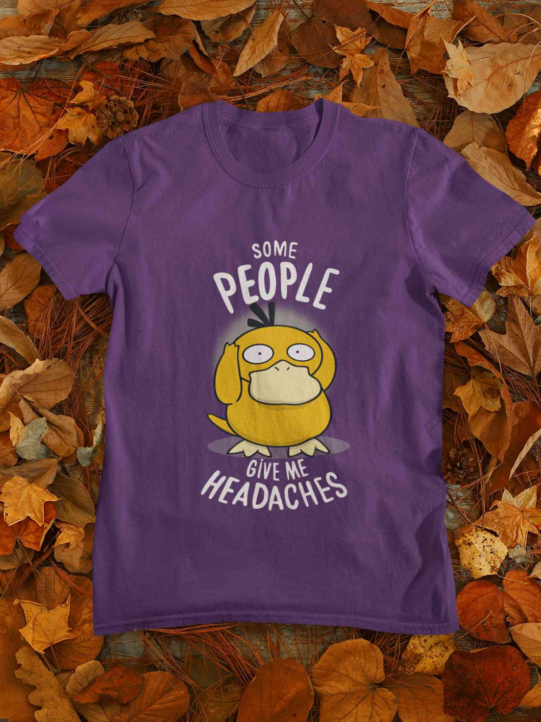 Some Peoples Give Me Headache Funny Graphic Mens Half Sleeves T-shirt- KidsFashionVilla