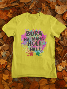 Bura Na Mano Holi Hai Women Half Sleeves T-shirt- KidsFashionVilla