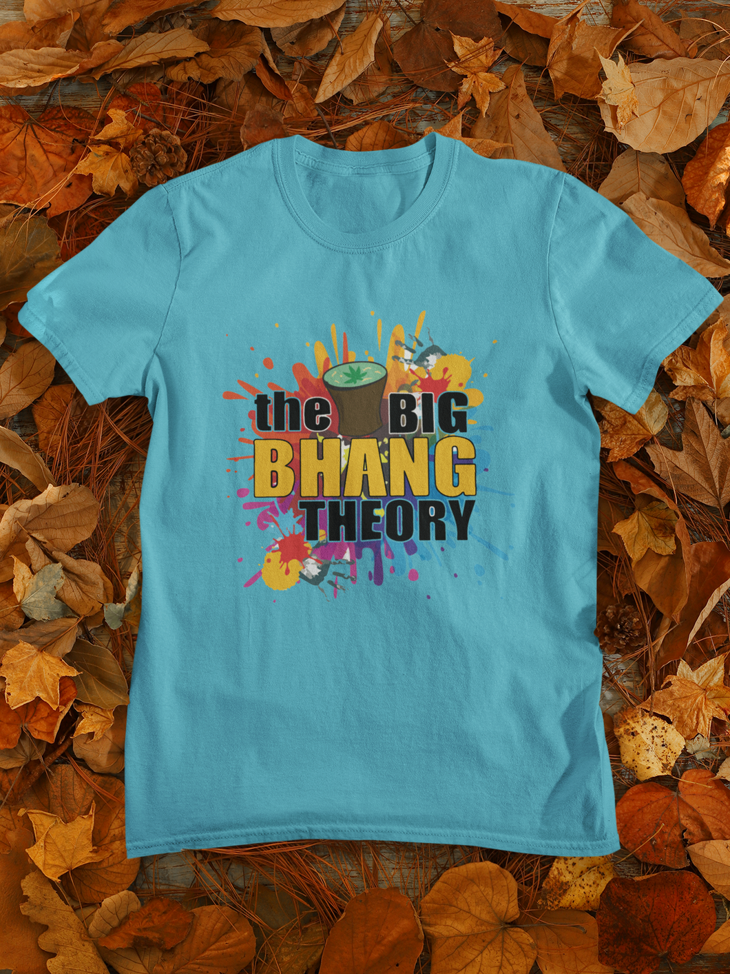 The Big Bhang Theory Holi Women Half Sleeves T-shirt- KidsFashionVilla