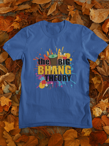 The Big Bhang Theory Holi Women Half Sleeves T-shirt- KidsFashionVilla