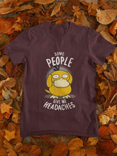 Load image into Gallery viewer, Some Peoples Give Me Headache Funny Graphic Mens Half Sleeves T-shirt- KidsFashionVilla

