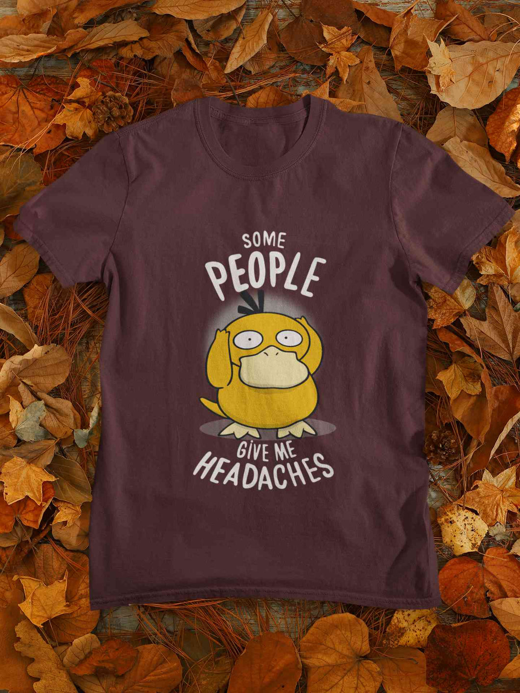 Some Peoples Give Me Headache Funny Graphic Mens Half Sleeves T-shirt- KidsFashionVilla