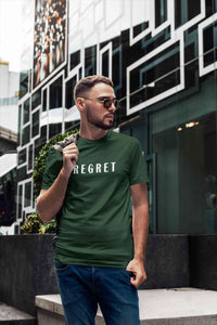 Regret Mens Half Sleeves T-shirt- KidsFashionVilla