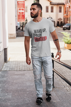 Load image into Gallery viewer, Wake Pray Hustle Mens Half Sleeves T-shirt- KidsFashionVilla
