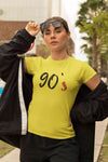90s Women Half Sleeves T-shirt- KidsFashionVilla