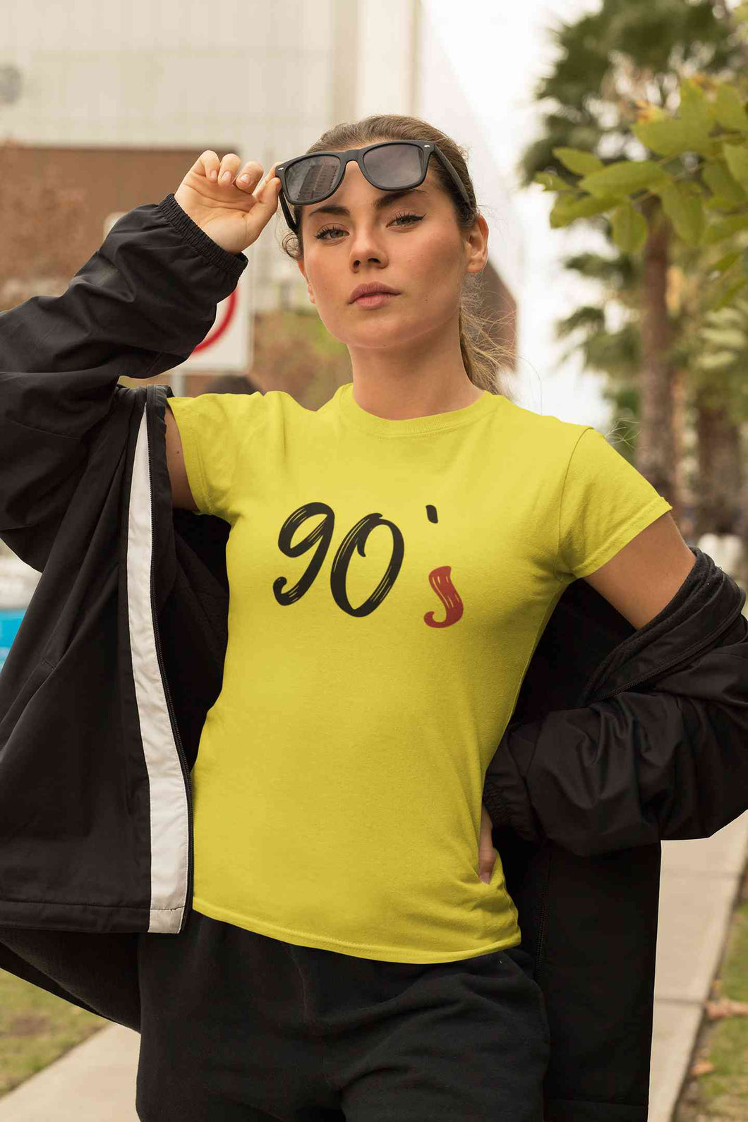 90s Women Half Sleeves T-shirt- KidsFashionVilla