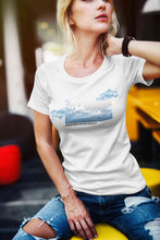 Load image into Gallery viewer, Cloud And Slogan Print Women Half Sleeves T-shirt- KidsFashionVilla
