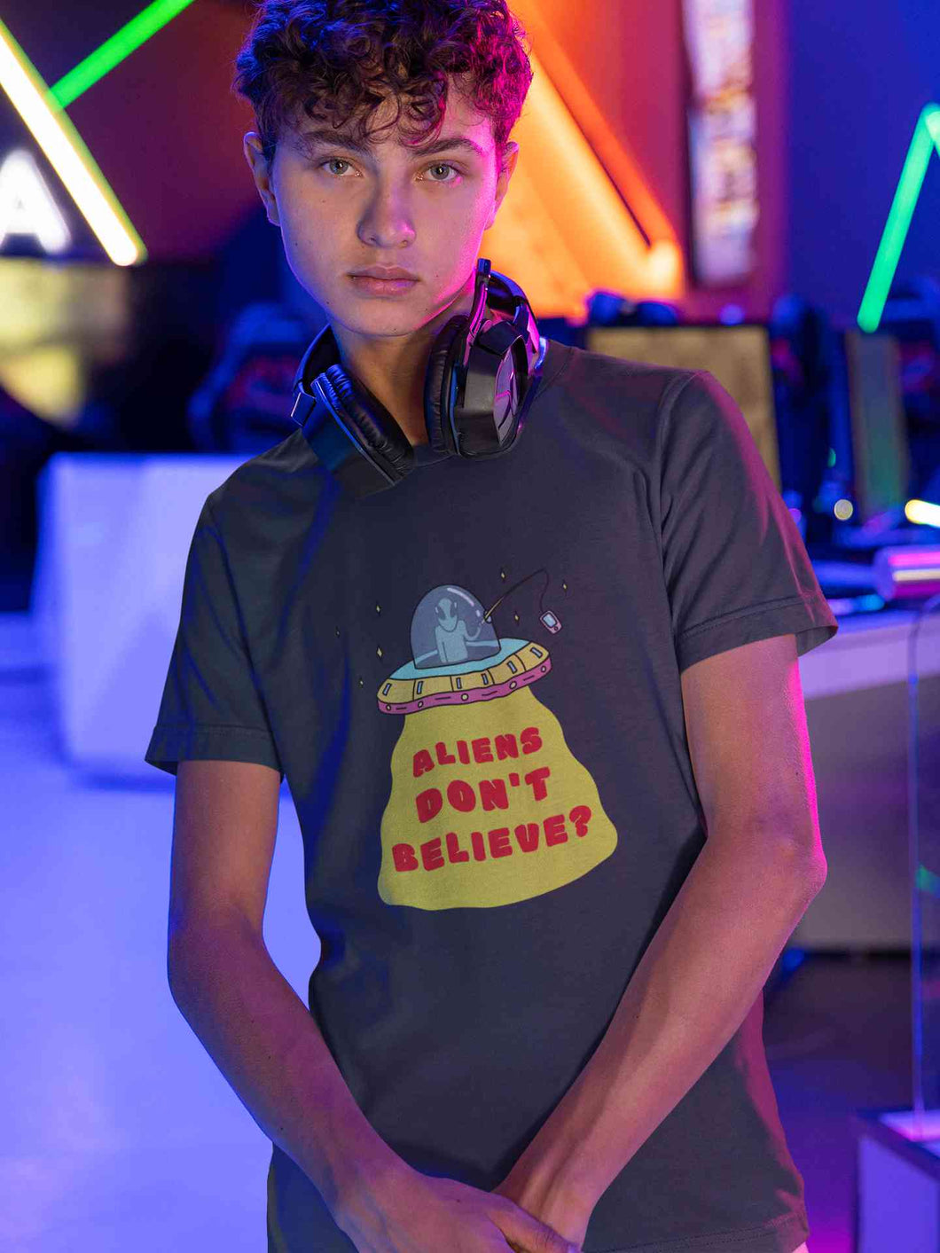 Aliens Do Not Beleive Mens Half Sleeves T-shirt- KidsFashionVilla