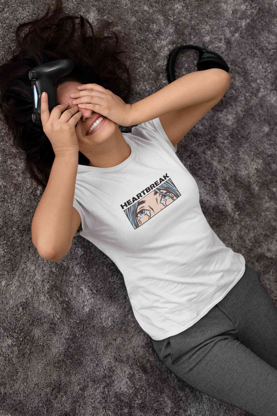 Eyes Shedding Tears Sad Broken Hearted Women Half Sleeves T-shirt- KidsFashionVilla