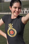 Rcb Logo Women Half Sleeves T-shirt- KidsFashionVilla