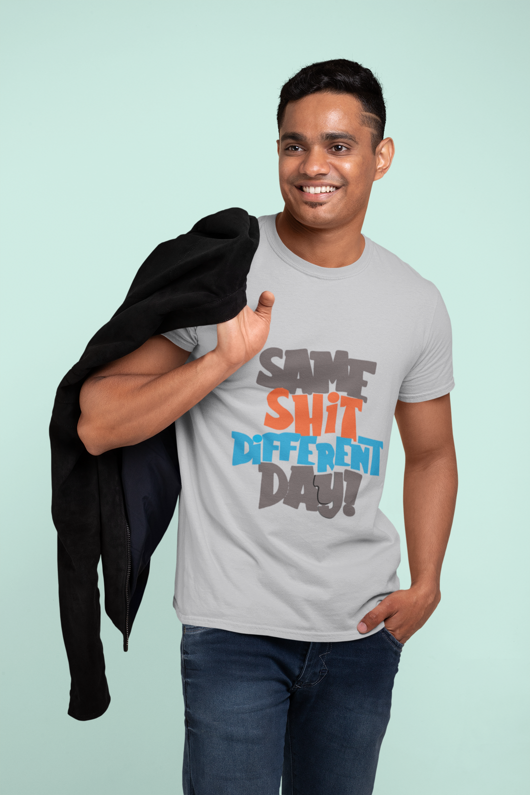 Same Shit Different Day Mens Half Sleeves T-shirt- KidsFashionVilla