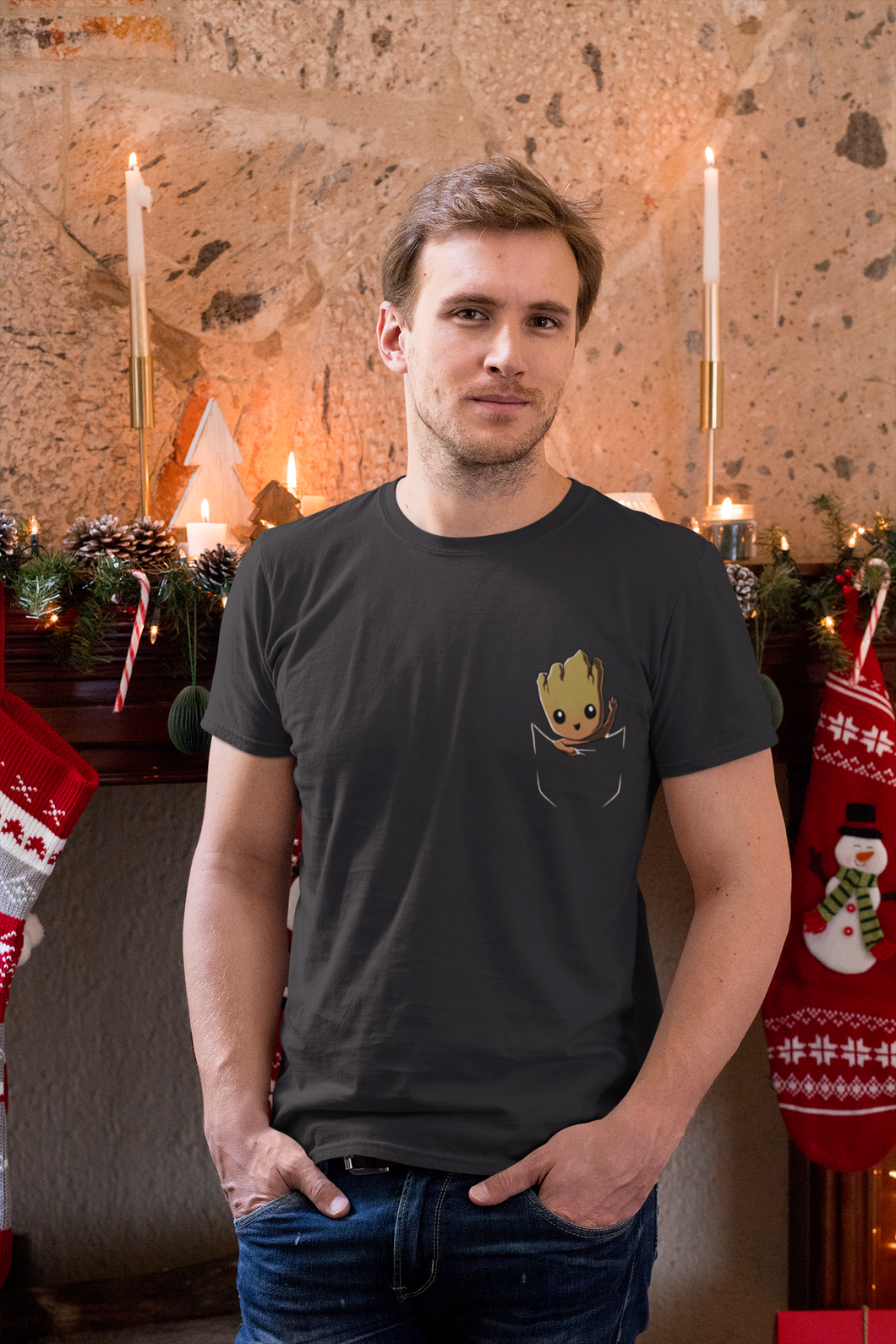 Groot Avengers Mens Half Sleeves T-shirt- KidsFashionVilla