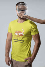 Load image into Gallery viewer, Overthinking And Also Hungry Mens Half Sleeves T-shirt- KidsFashionVilla
