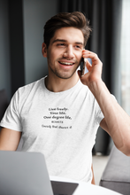 Load image into Gallery viewer, Live Freely Quotes Mens Half Sleeves T-shirt- KidsFashionVilla
