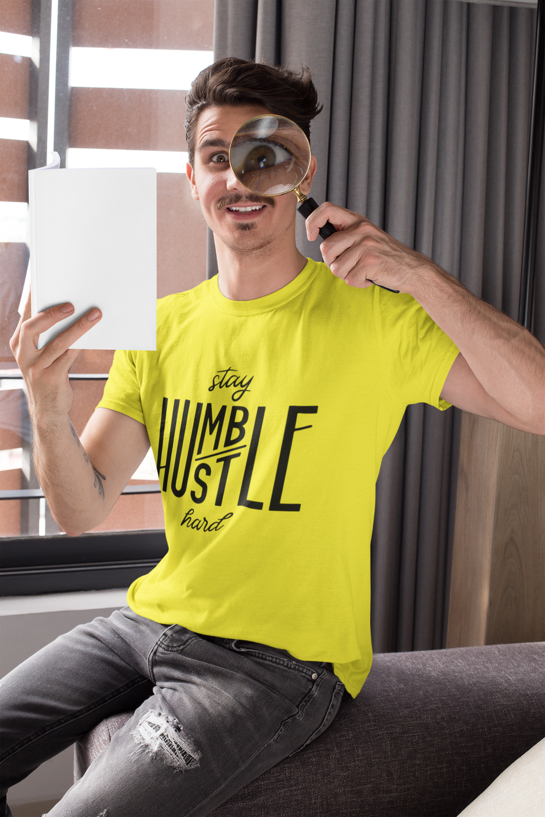 Stay Humble Mens Half Sleeves T-shirt- KidsFashionVilla