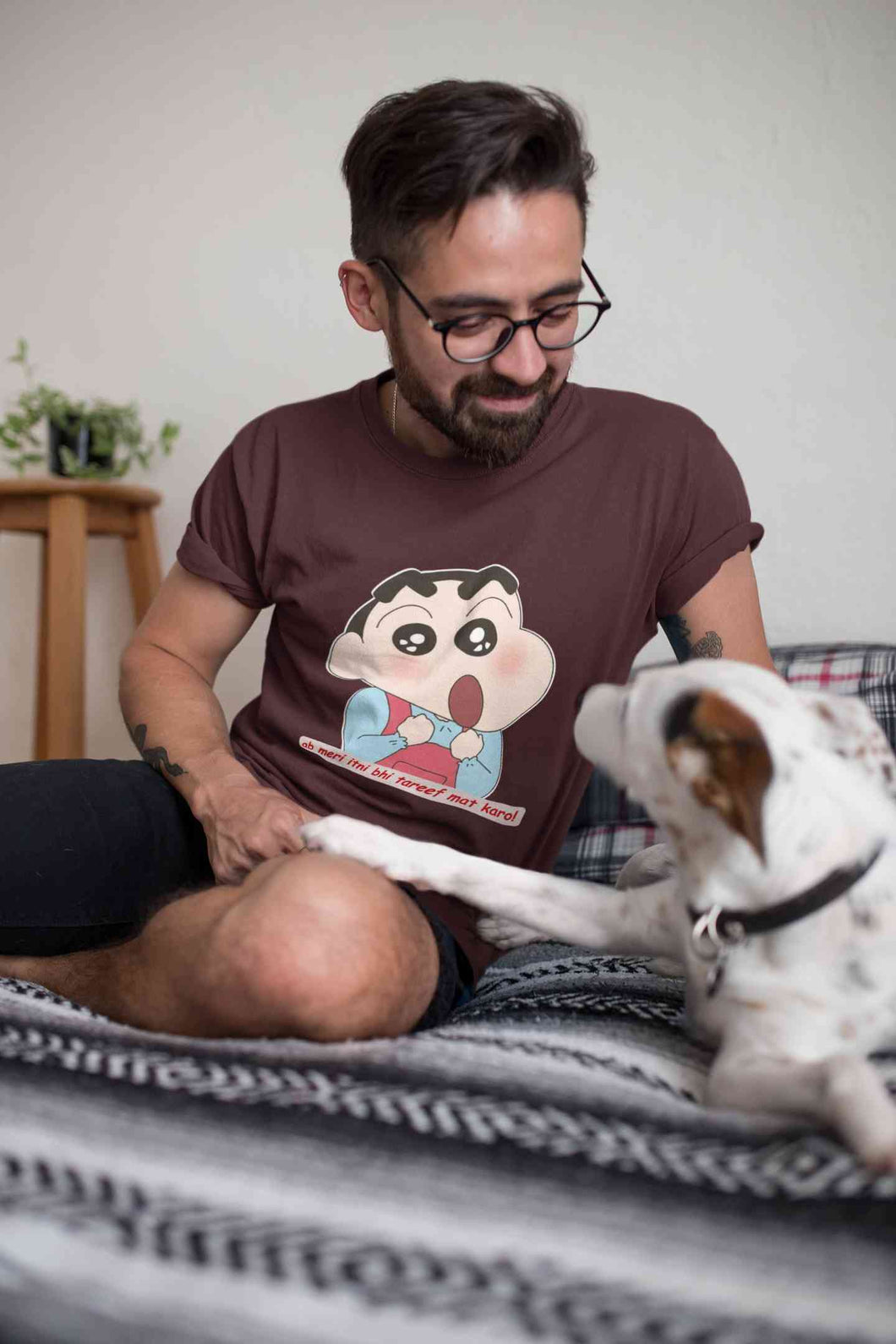 Itni Tareef Mens Half Sleeves T-shirt- KidsFashionVilla